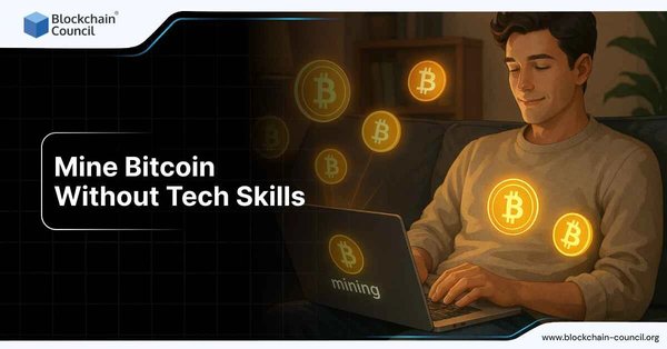 Beginner mining Bitcoin easily on laptop without tech skills.