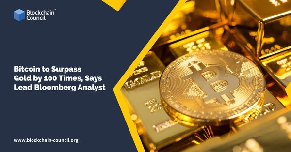 Bitcoin to Surpass Gold by 100 Times, Says Lead Bloomberg Analyst