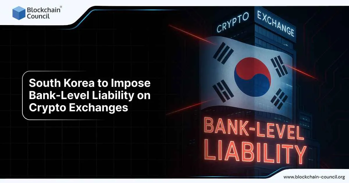 South Korea to Impose Bank-Level Liability on Crypto Exchanges