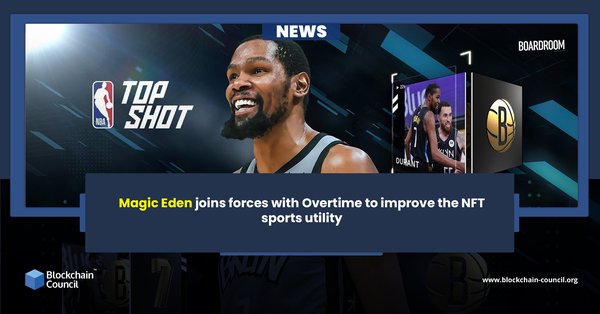 Magic Eden joins forces with Overtime to improve the NFT sports utility