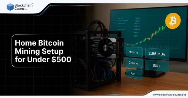 Affordable home Bitcoin mining rig setup under $500.
